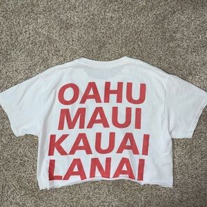 cropped hawaii brandy melville tshirt